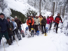 Schneeschuhwanderer